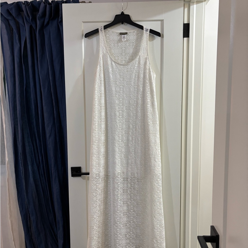 Tommy Bahama White Sleeveless Maxi Dress